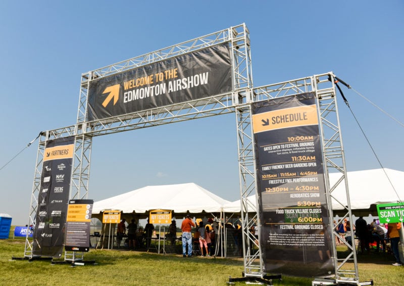Edmonton Airshow Main entrance gate