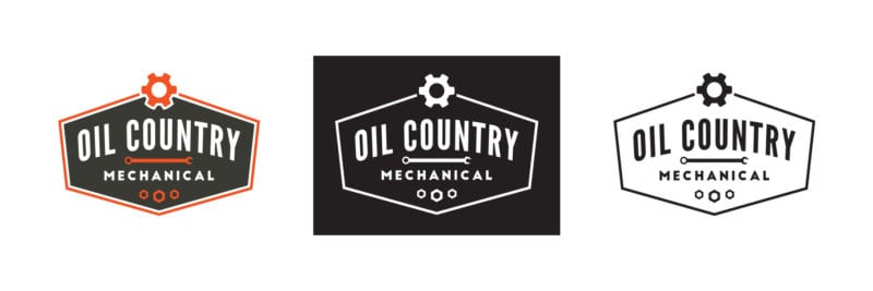 Oil Country Mechanical Logo Variations