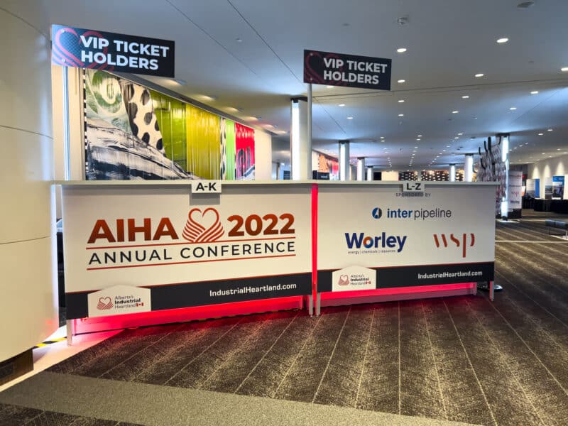 VIP Entrance to the 2022 Alberta's Industrial Heartland Annual Stakeholder Event.