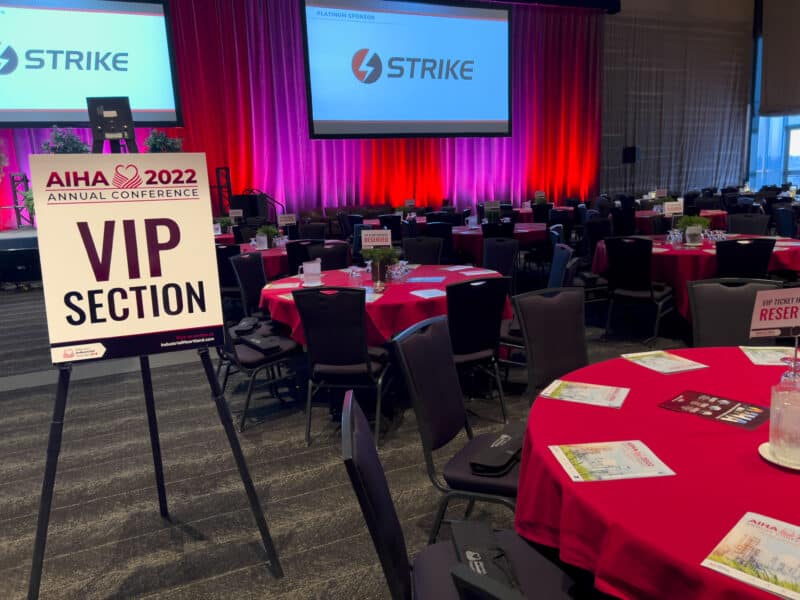 2022 Alberta's Industrial Heartland Annual Stakeholder Event VIP seating area